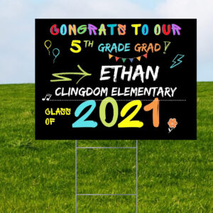Personalized  Graduation Lawn Signs -style 10